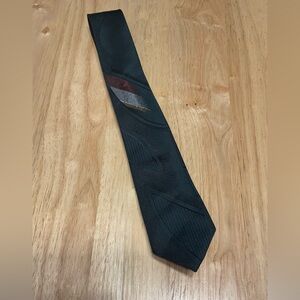 Men’s Directions Thin Tie. Aqua Green in color. Small design. Polyester